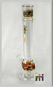 Glass smoking bong